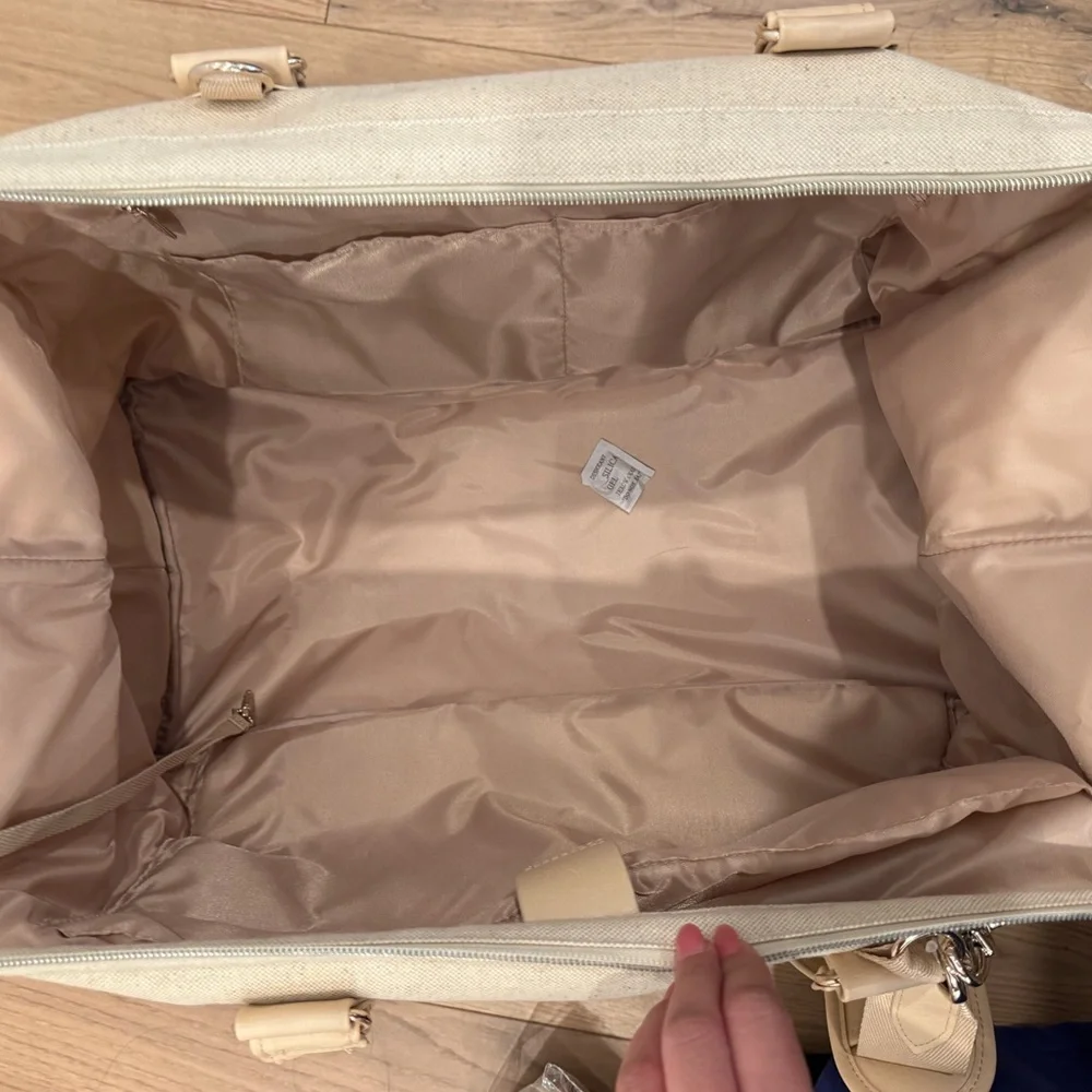 BEIS ‘the Weekender’ Travel Tote bag beige - Picture 3 of 5